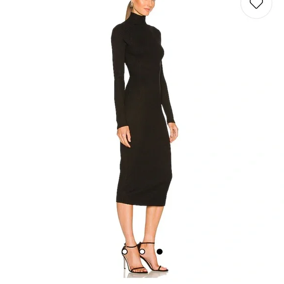Enza Costa Twist Back long Sleeve Rib Dress - Picture 8 of 9